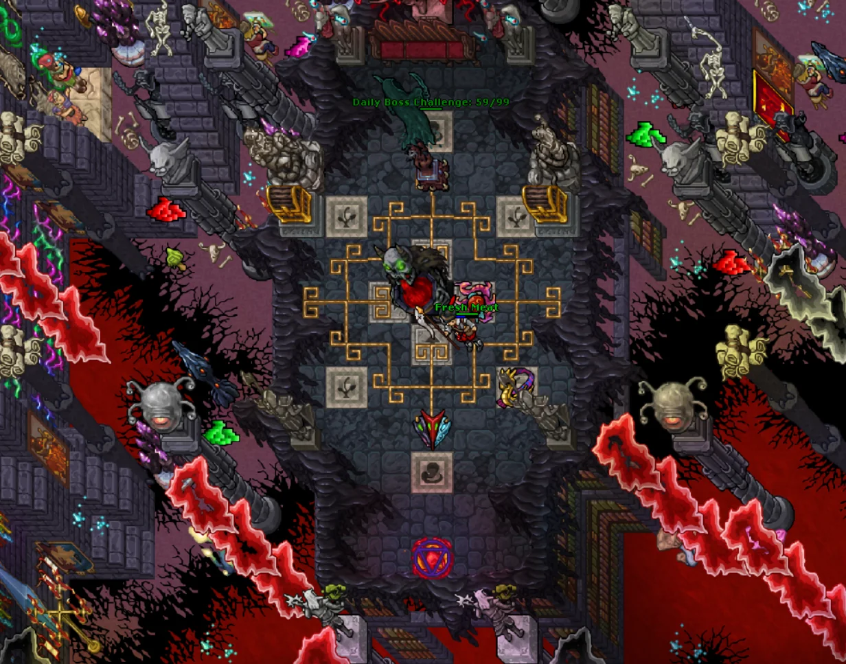 Inside the Boss Room.