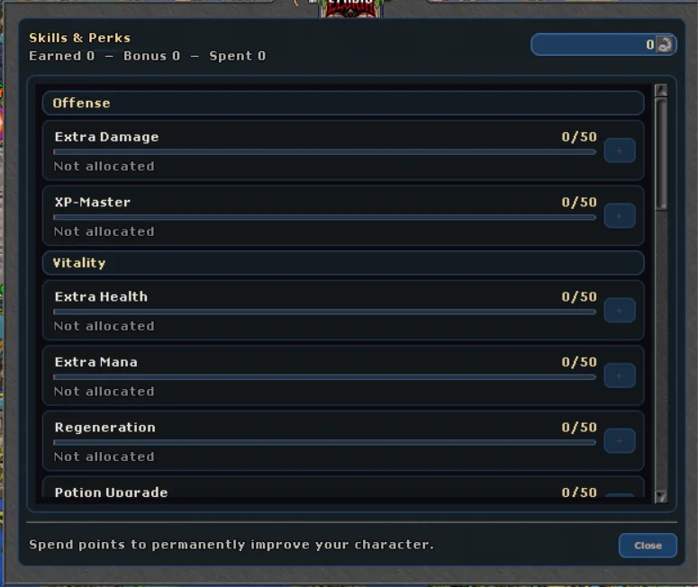 Skills & Perks.